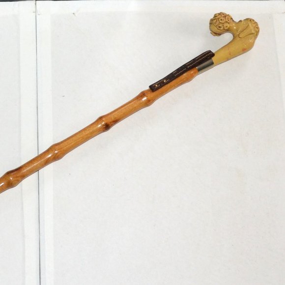 Accessories Vintage Scottie Dog Head Shoe Bamboo Shoe Horn Leather